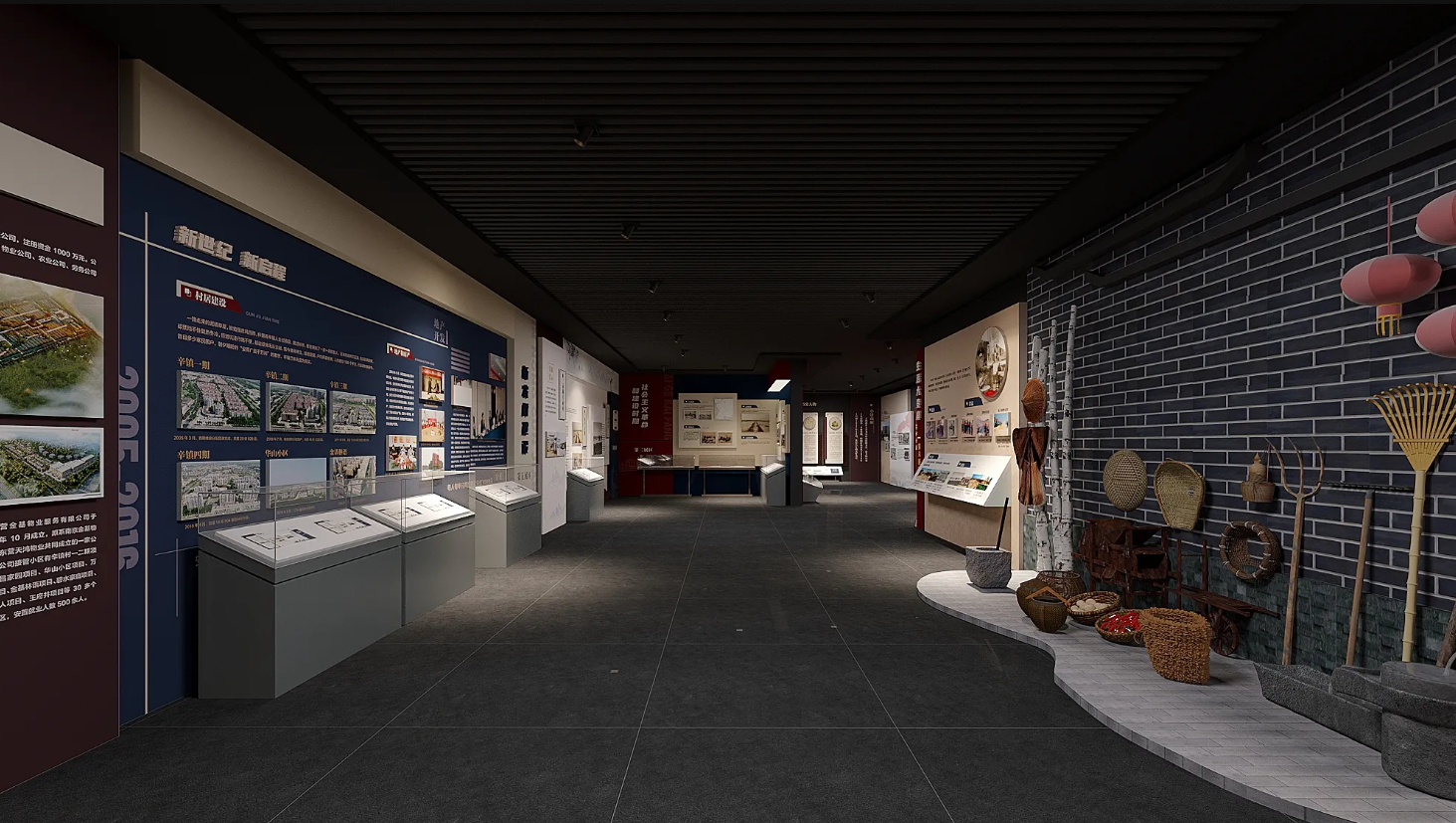 廣東振興鄉村展館設計、廣東振興鄉村村史館設計、廣東振興鄉村文化館、廣東民俗文化館設計（三）